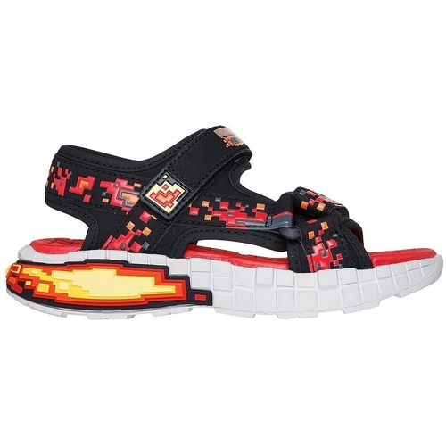 Sandale copii Skechers Mega-splash 4k 402161L-BKRD - poza 3