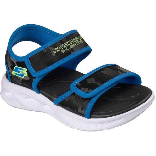 Sandale copii Skechers Sola Glow Sandal - Camo Brigh 407010L-BKBL - poza 1