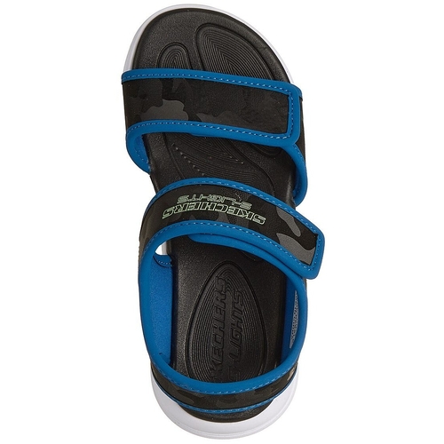 Sandale copii Skechers Sola Glow Sandal - Camo Brigh 407010L-BKBL - poza 2
