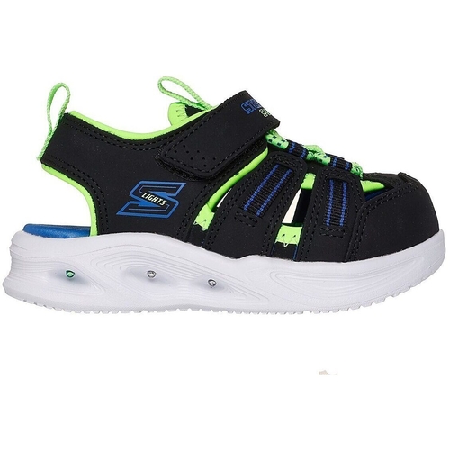 Sandale copii Skechers Sola Glow Sandal-hyp 407033N-BKLM - poza 3