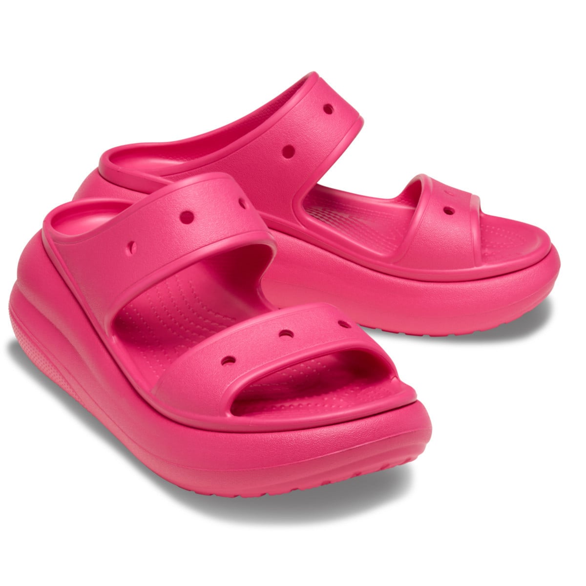 Sandale Crocs Classic Crush Sandal Roz - Dragon Fruit - poza 4