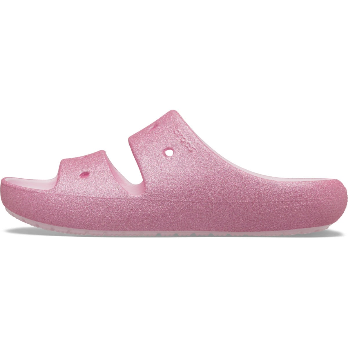Sandale Crocs Classic Glitter Sandal v2 Kids Roz - Pink Milk - poza 3