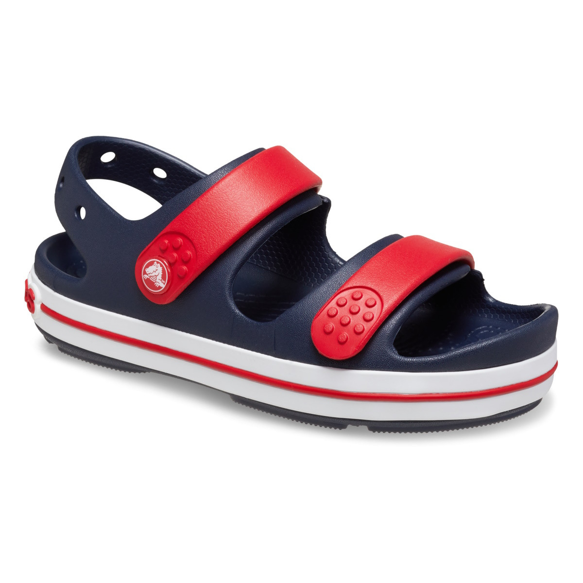 Sandale Crocs Crocband Cruiser Sandal Kids Albastru - Navy/Varsity Red - poza 3