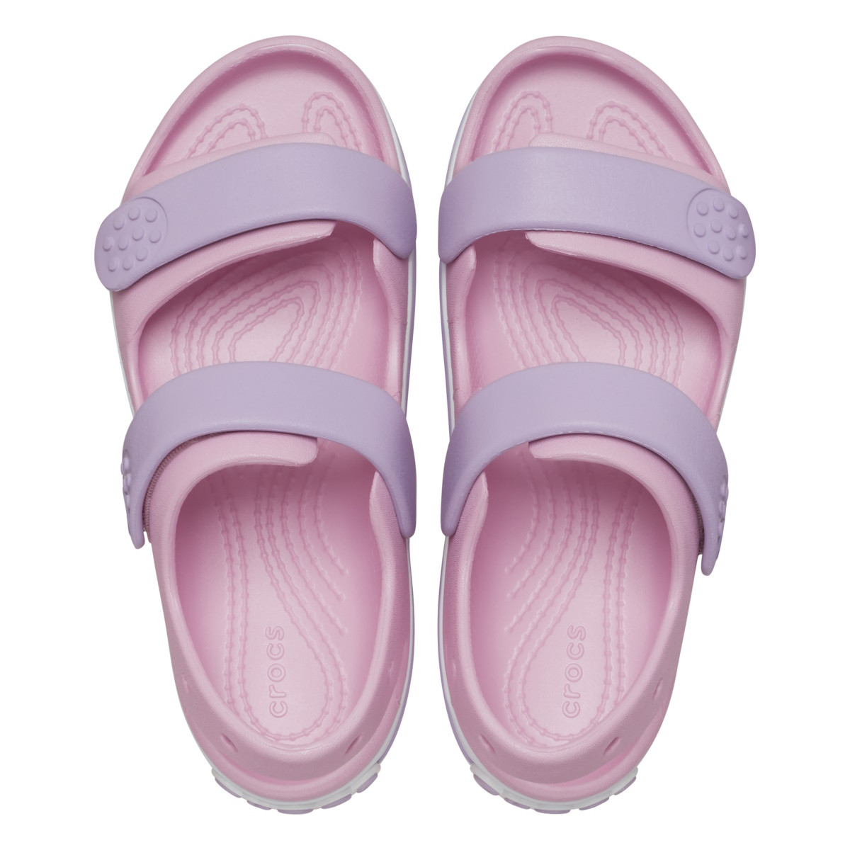Sandale Crocs Crocband Cruiser Sandal Kids Roz - Ballerina/Lavender - poza 4