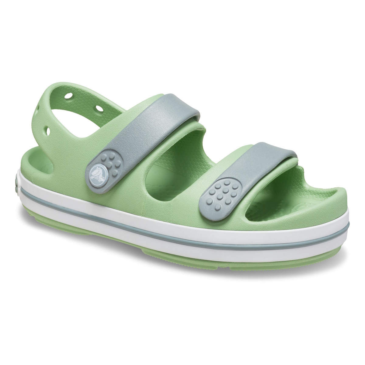 Sandale Crocs Crocband Cruiser Sandal Kids Verde - Fair Green/Dusty Green - poza 2