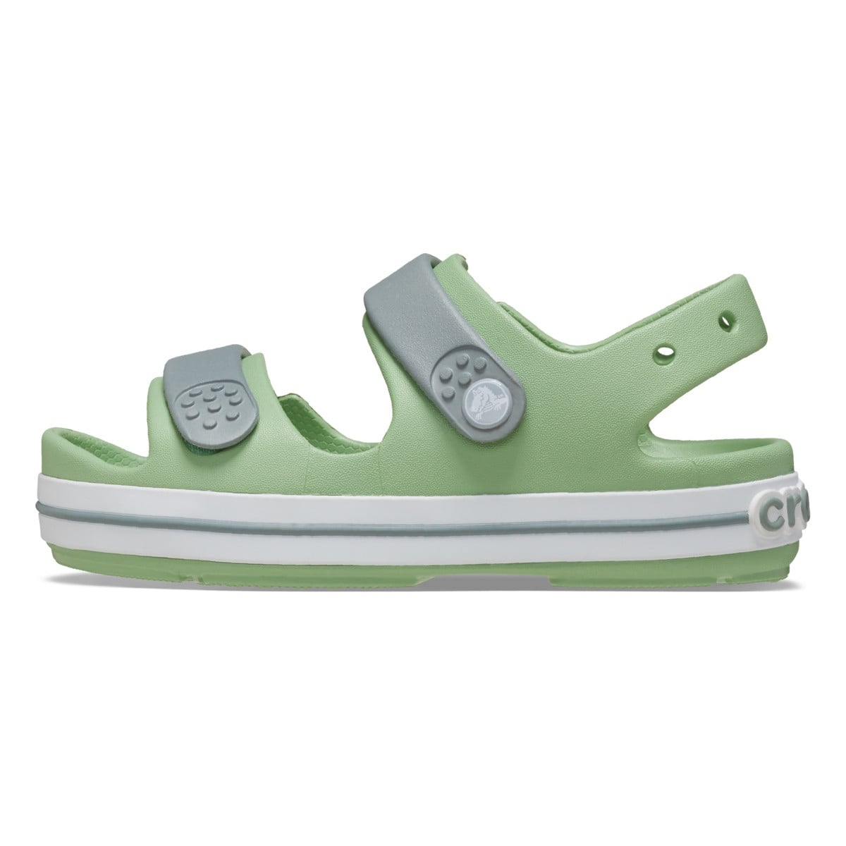 Sandale Crocs Crocband Cruiser Sandal Kids Verde - Fair Green/Dusty Green - poza 3