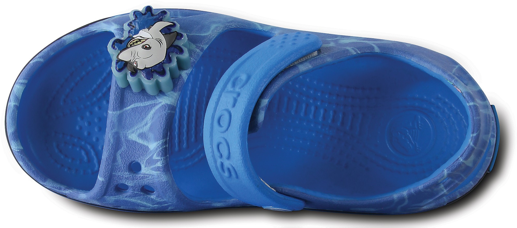 Sandale Crocs Crocband II LED Sandal Albastru - Cerulean Blue - poza 3