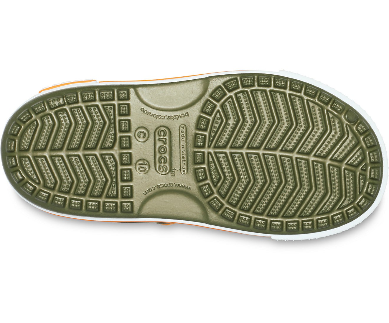Sandale Crocs Crocband II Sandal Kids Verde - Army Green - poza 4