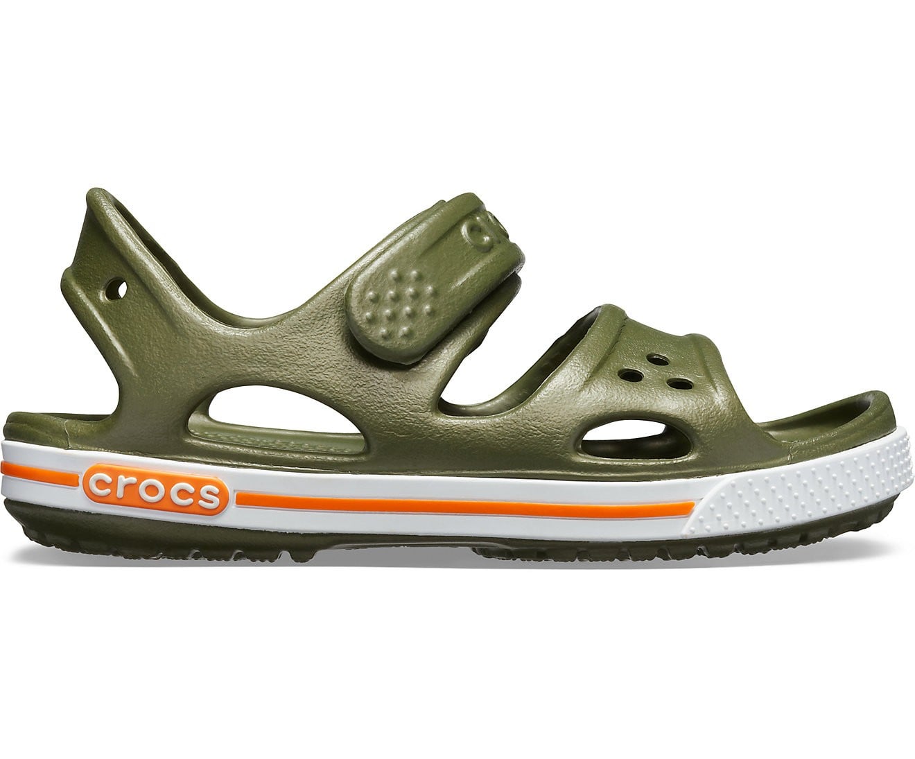 Sandale Crocs Crocband II Sandal Kids Verde - Army Green - poza 1