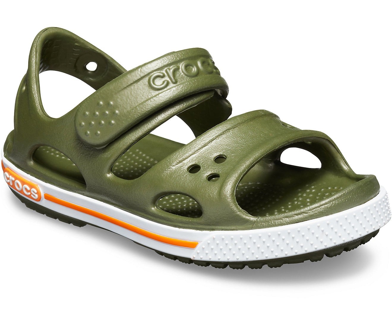 Sandale Crocs Crocband II Sandal Kids Verde - Army Green - poza 2