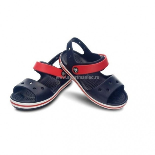 Sandale Crocs Crocband Sandal Bleumarin - Navy/Red - poza 2