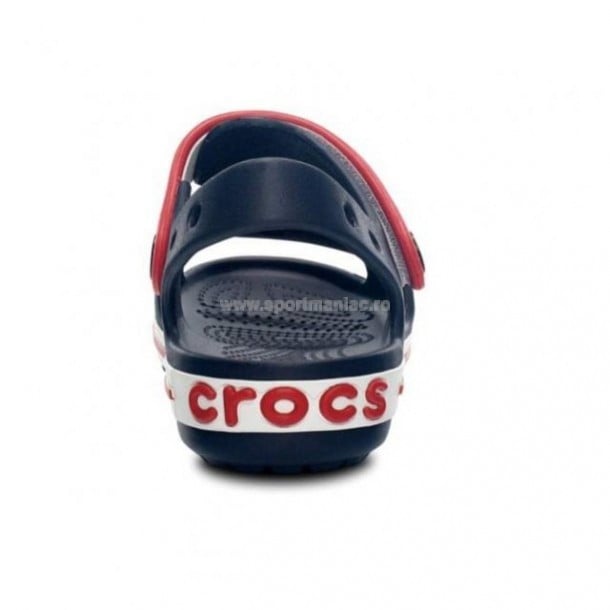 Sandale Crocs Crocband Sandal Bleumarin - Navy/Red - poza 4