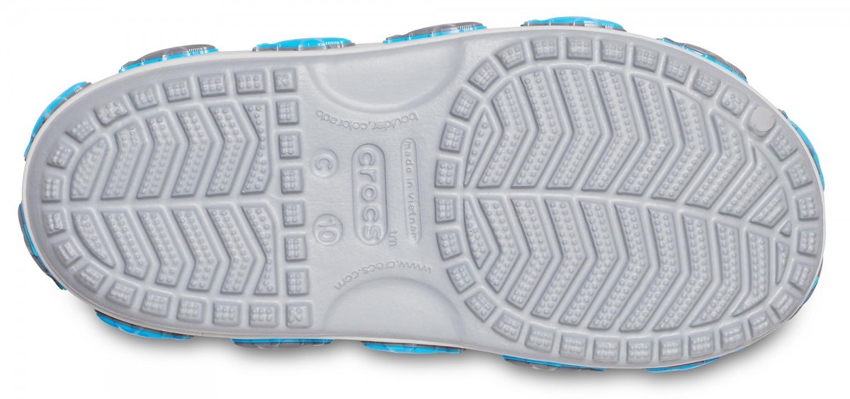 Sandale Crocs Fun Lab Shark Band Sandal B Gri - Light Grey - poza 4