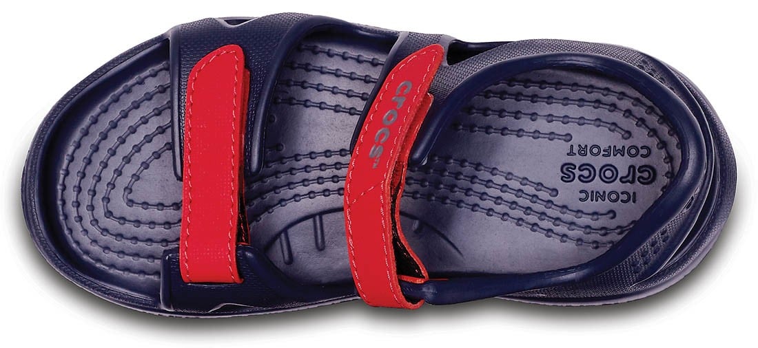Sandale Crocs Swiftwater River Sandal Kids Albastru - Navy/Flame - poza 3
