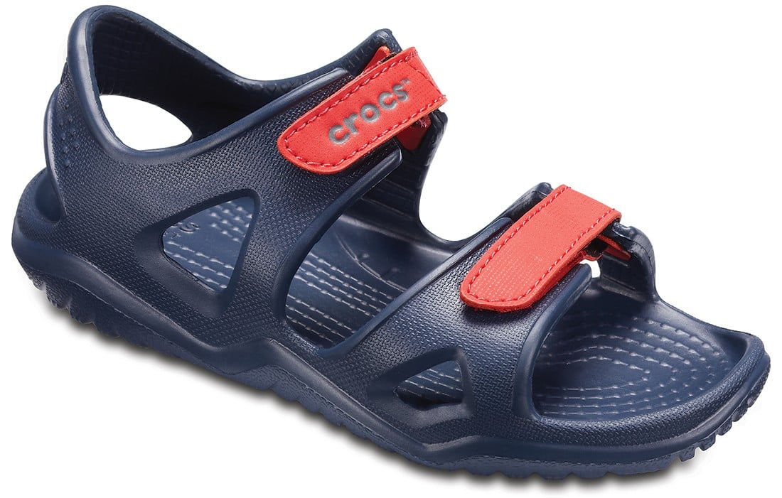 Sandale Crocs Swiftwater River Sandal Kids Albastru - Navy/Flame - poza 2
