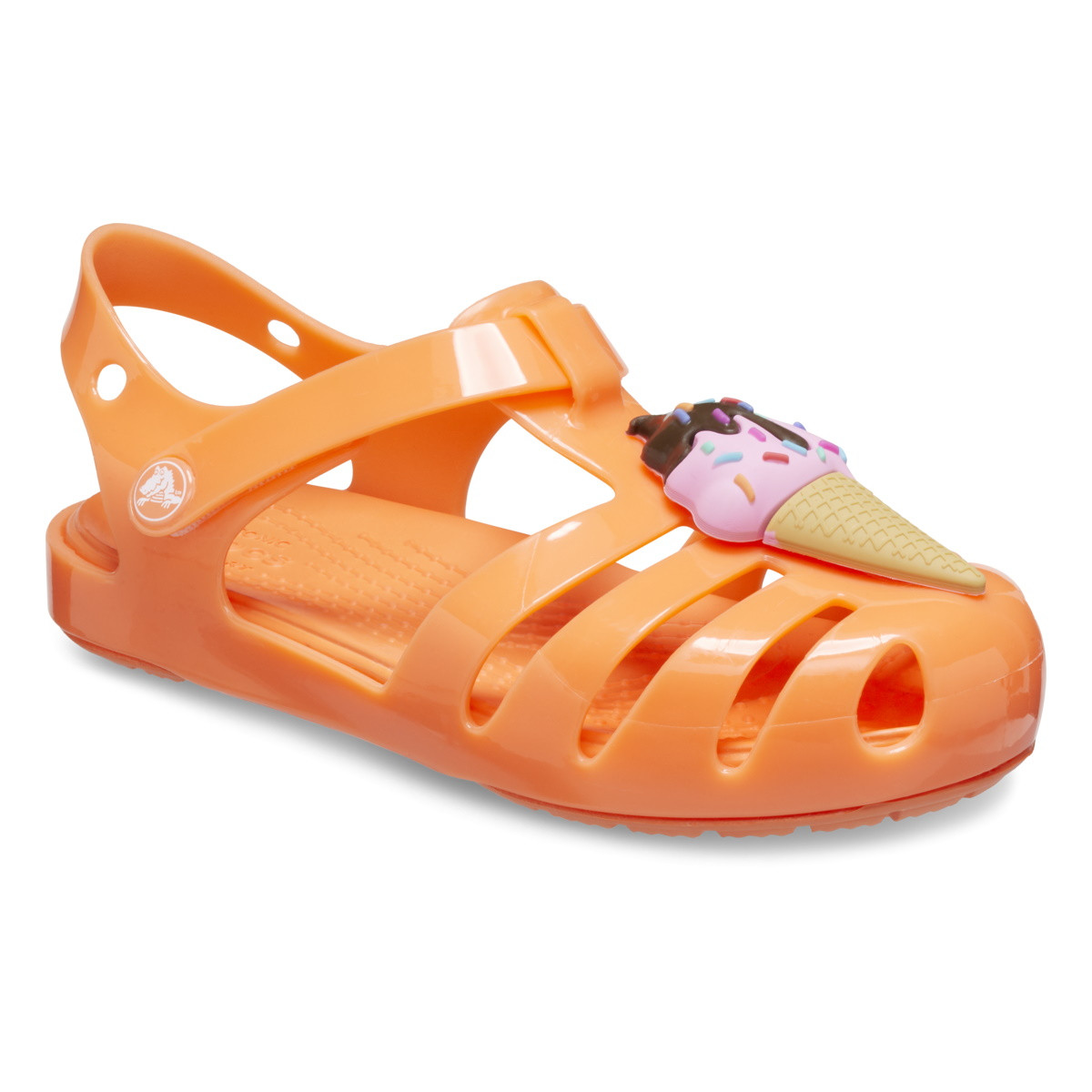 Sandale Crocs Toddler Isabella Charm Sandal Portocaliu - Persimmon - poza 2