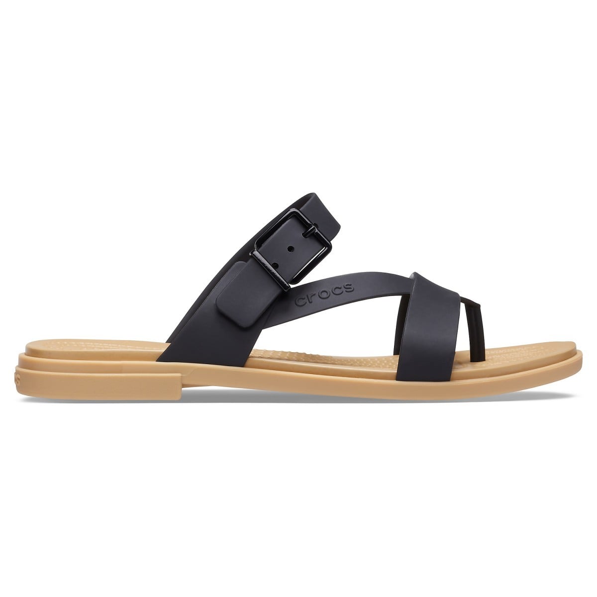 Sandale Crocs Tulum Toe Post Sandal Negru - Black/Tan - poza 1