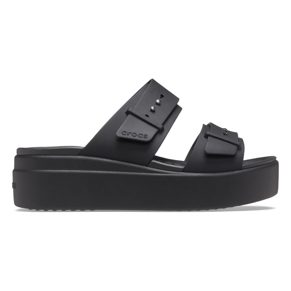 Sandale Crocs Women’s Brooklyn Low Wedge Sandal Negru - Black - poza 1