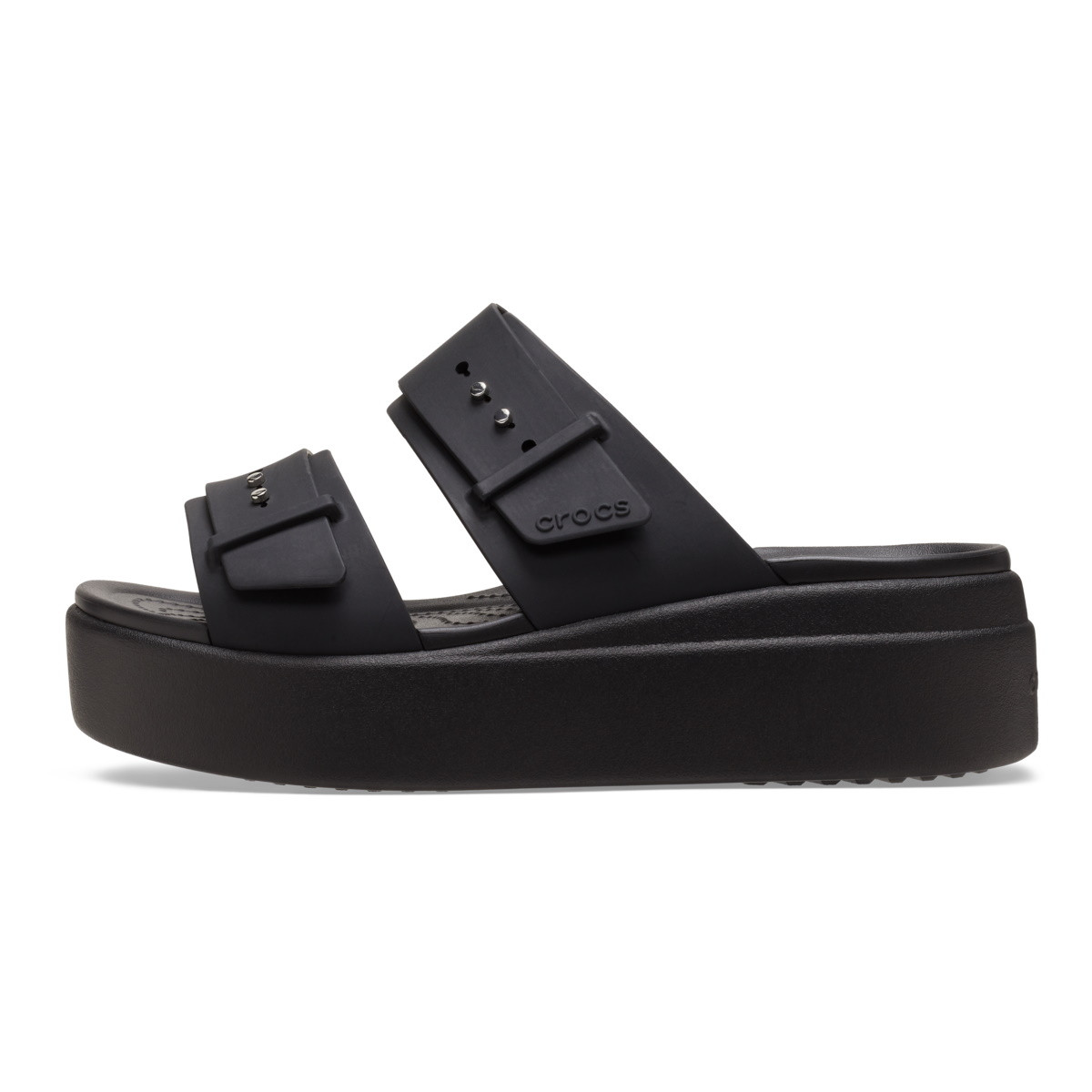 Sandale Crocs Women’s Brooklyn Low Wedge Sandal Negru - Black - poza 2