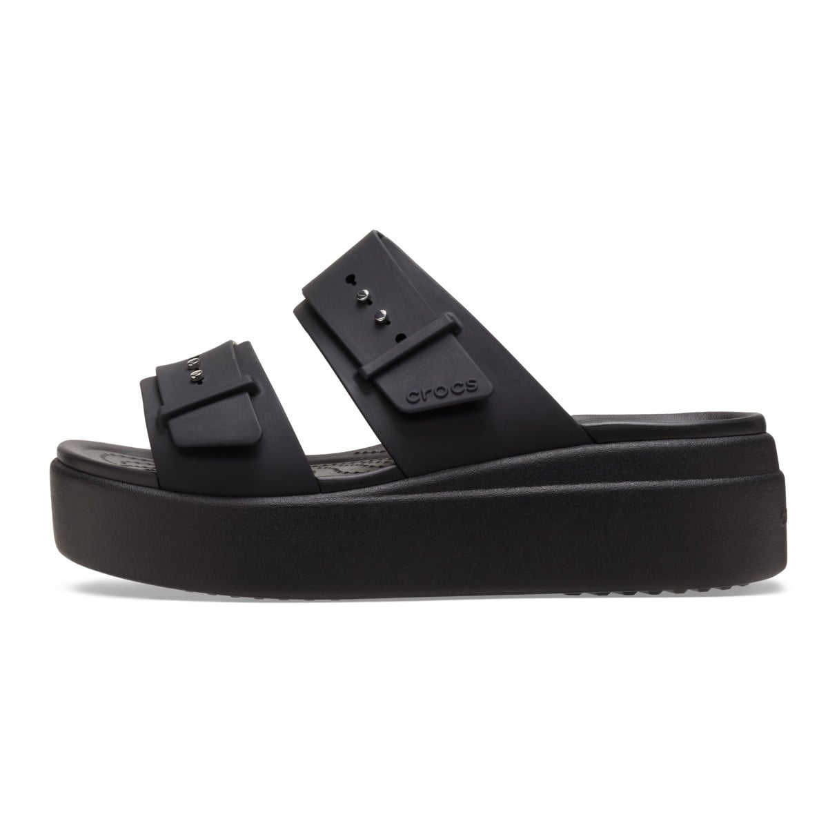 Sandale Crocs Women’s Brooklyn Low Wedge Sandal Negru - Black - poza 2