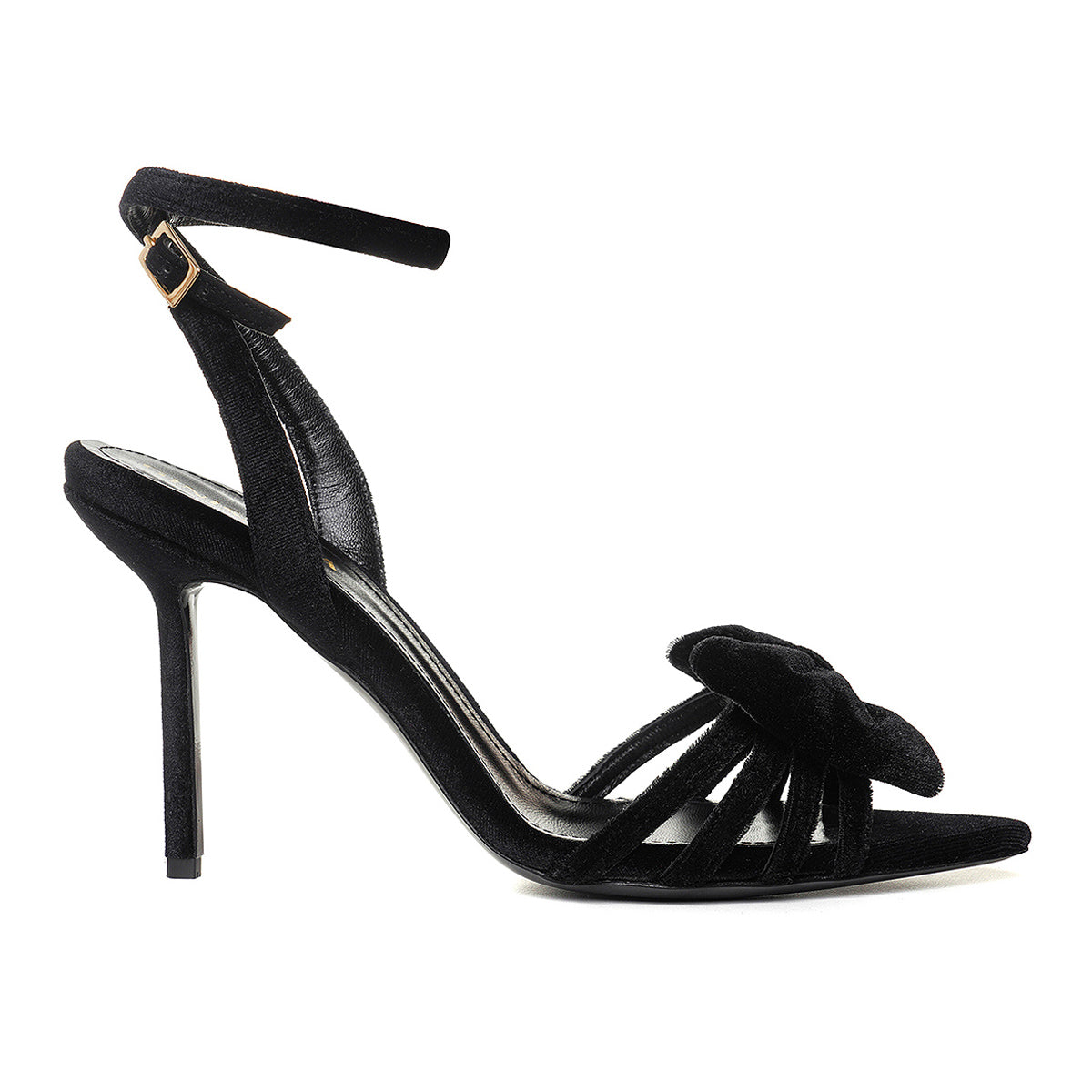 Sandale Daiana Catifea, Negre - Premium Collection - 41 / 10 cm