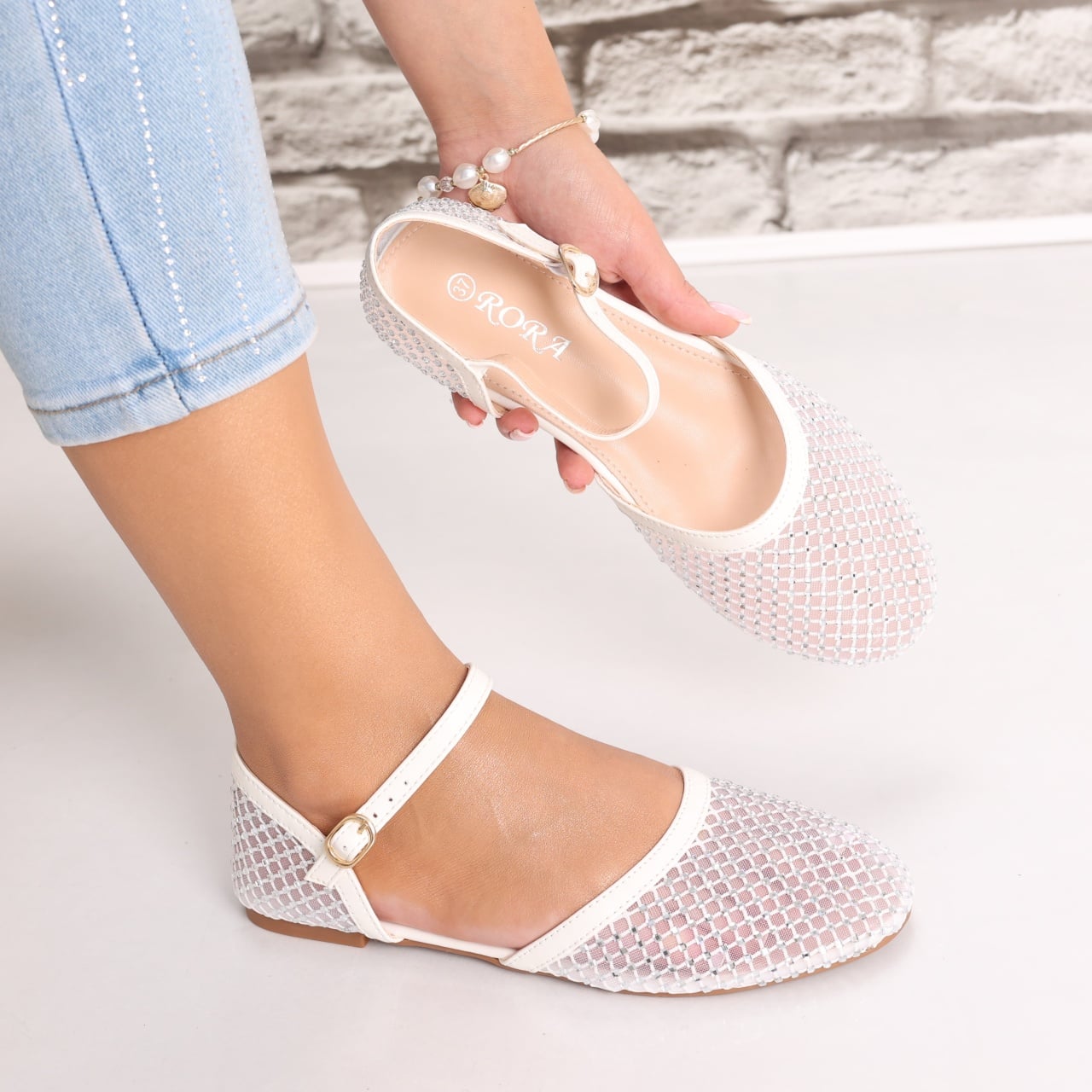 Sandale dama Albe din Textil Safya - poza 1