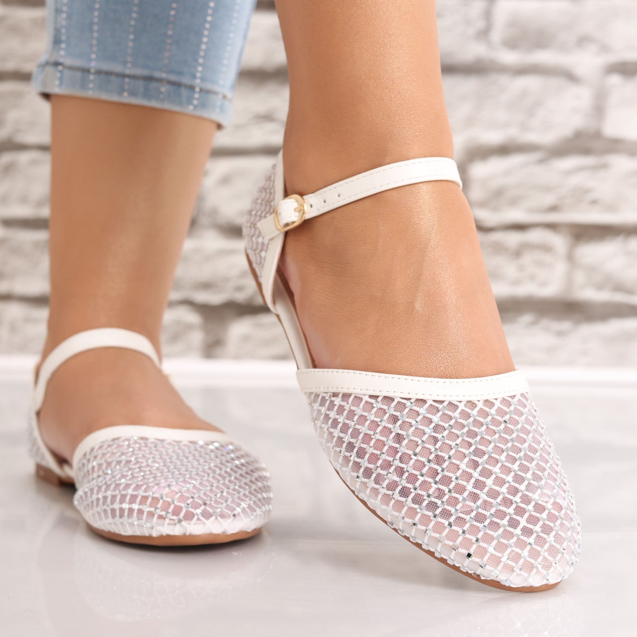 Sandale dama Albe din Textil Safya - poza 4