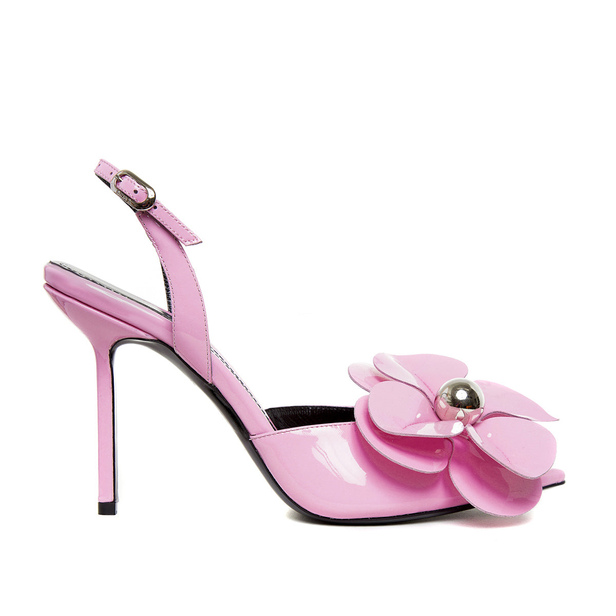 Sandale Darya Piele Lacuita, Roz - Premium Collection - 38 / 10 cm