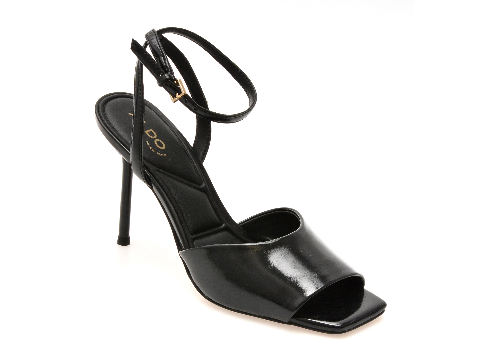 Sandale elegante ALDO negre, KAIASIEN 001, din piele ecologica