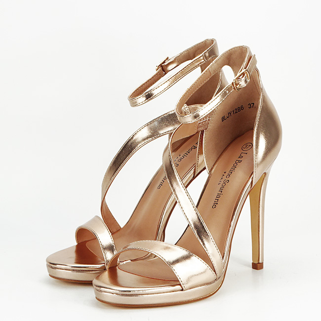 Sandale elegante roz auriu BLJY1286 128