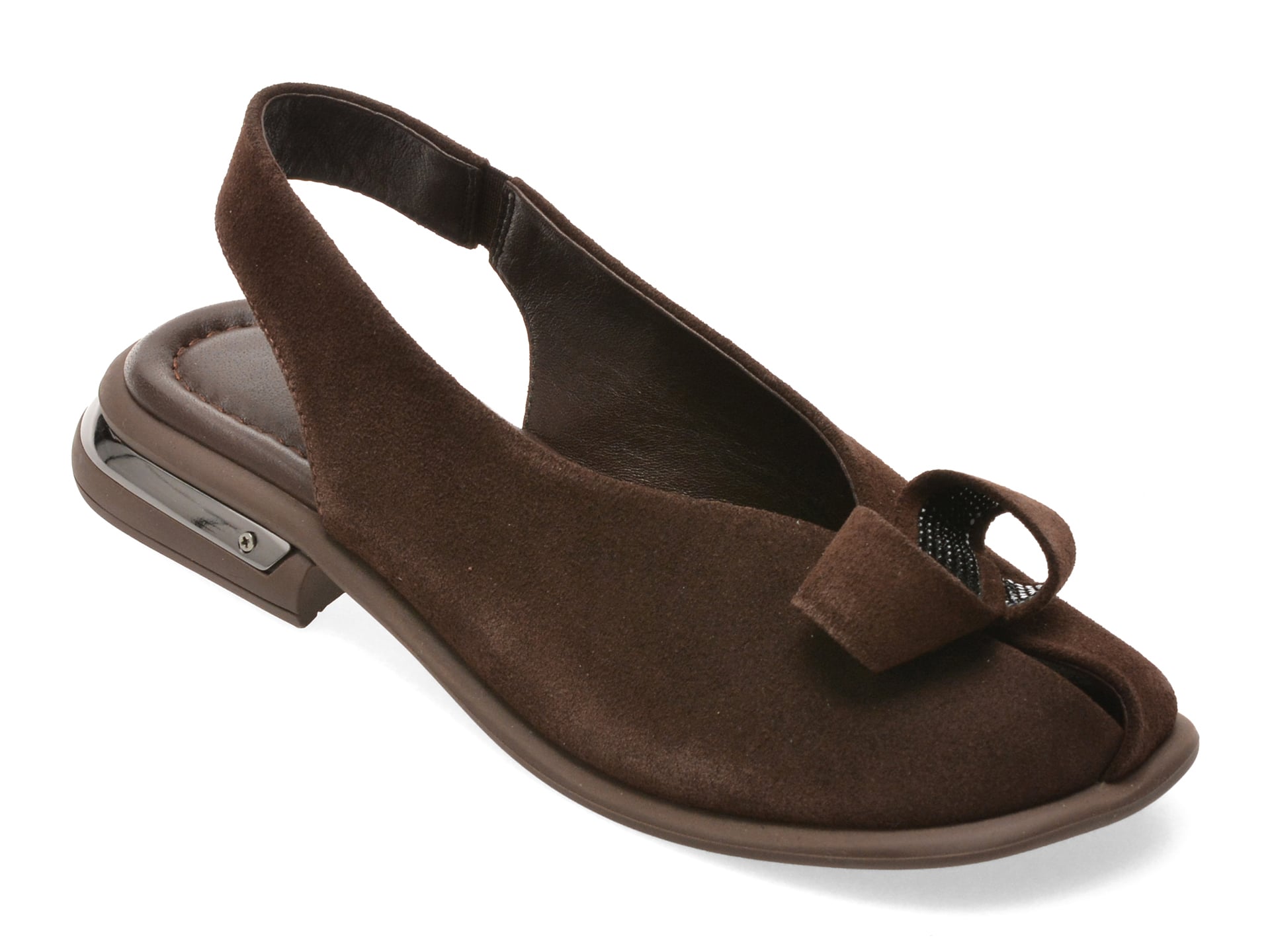 Sandale EPICA maro, 656126, din piele intoarsa