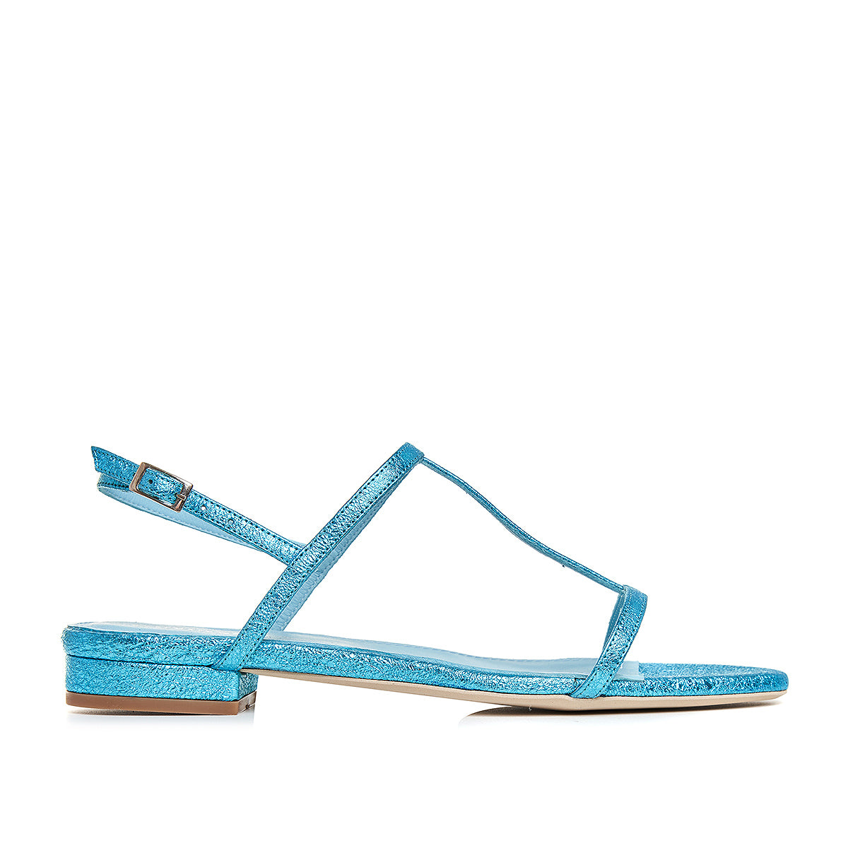 Sandale Eveline Piele Naturala, Albastre - 35 / 1 cm