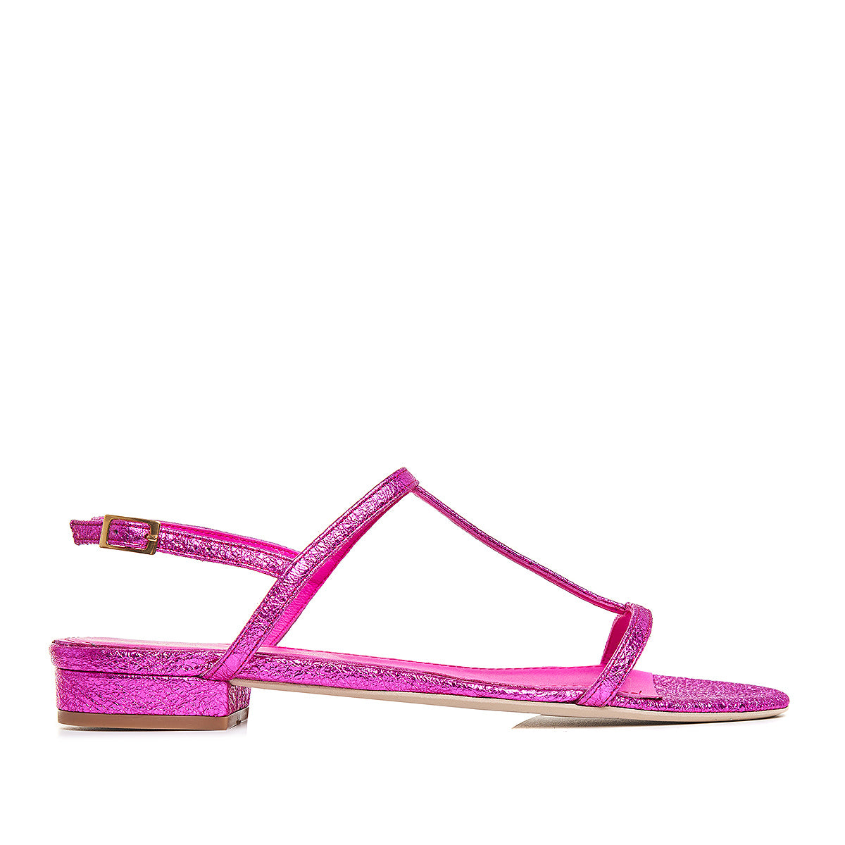 Sandale Eveline Piele Naturala, Fucsia - 41 / 1 cm