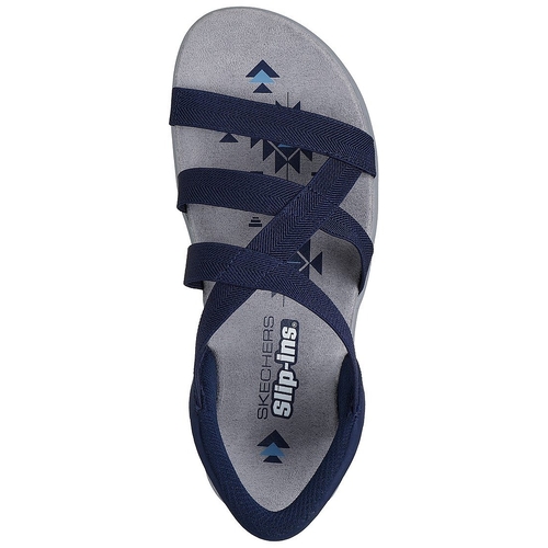 Sandale femei Skechers Reggae Slim - Stretch Flex 163460-NVY - poza 2