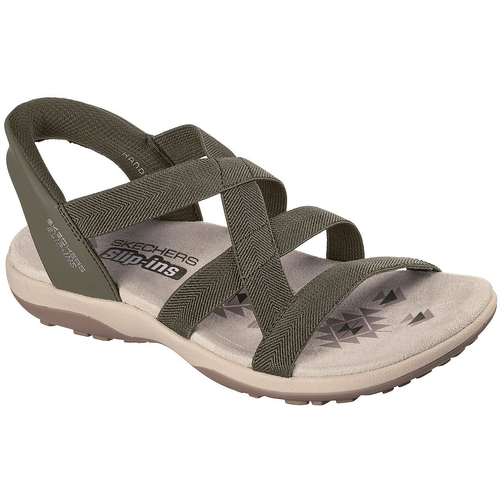 Sandale femei Skechers Reggae Slim - Stretch Flex 163460-OLV - poza 1