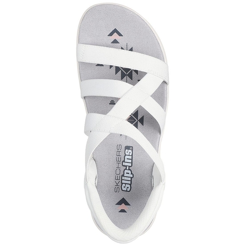 Sandale femei Skechers Reggae Slim - Stretch Flex 163460-WHT - poza 2