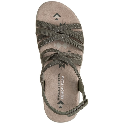 Sandale femei Skechers Reggae Slim - Summer Getaway 163571-OLV - poza 2