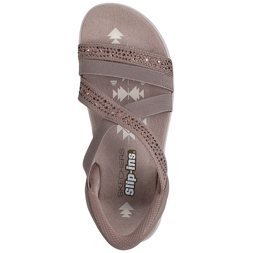 Sandale femei Skechers Reggae Slim - Summer Sparkle 163574-MOC - poza 2