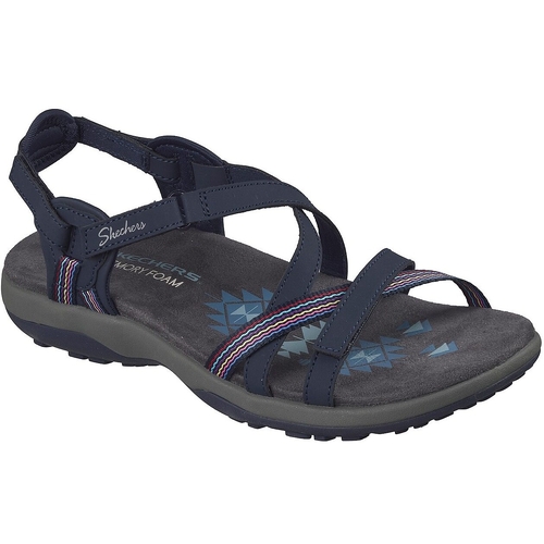 Sandale femei Skechers Reggae Slim - Sun Array 163115-NVY
