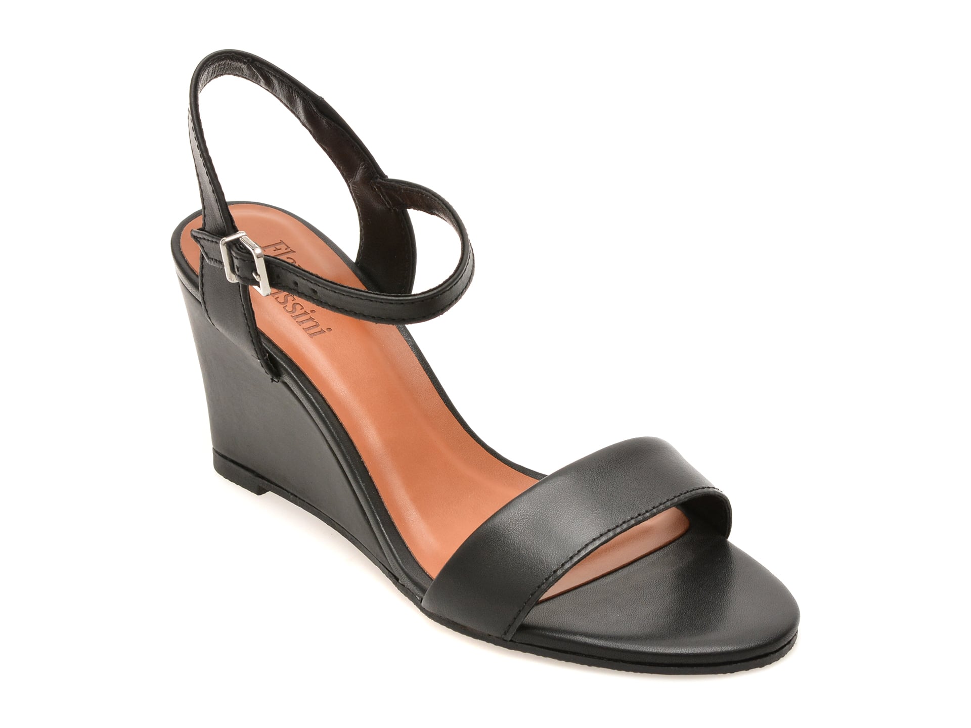 Sandale FLAVIA PASSINI negre, 375021, din piele naturala