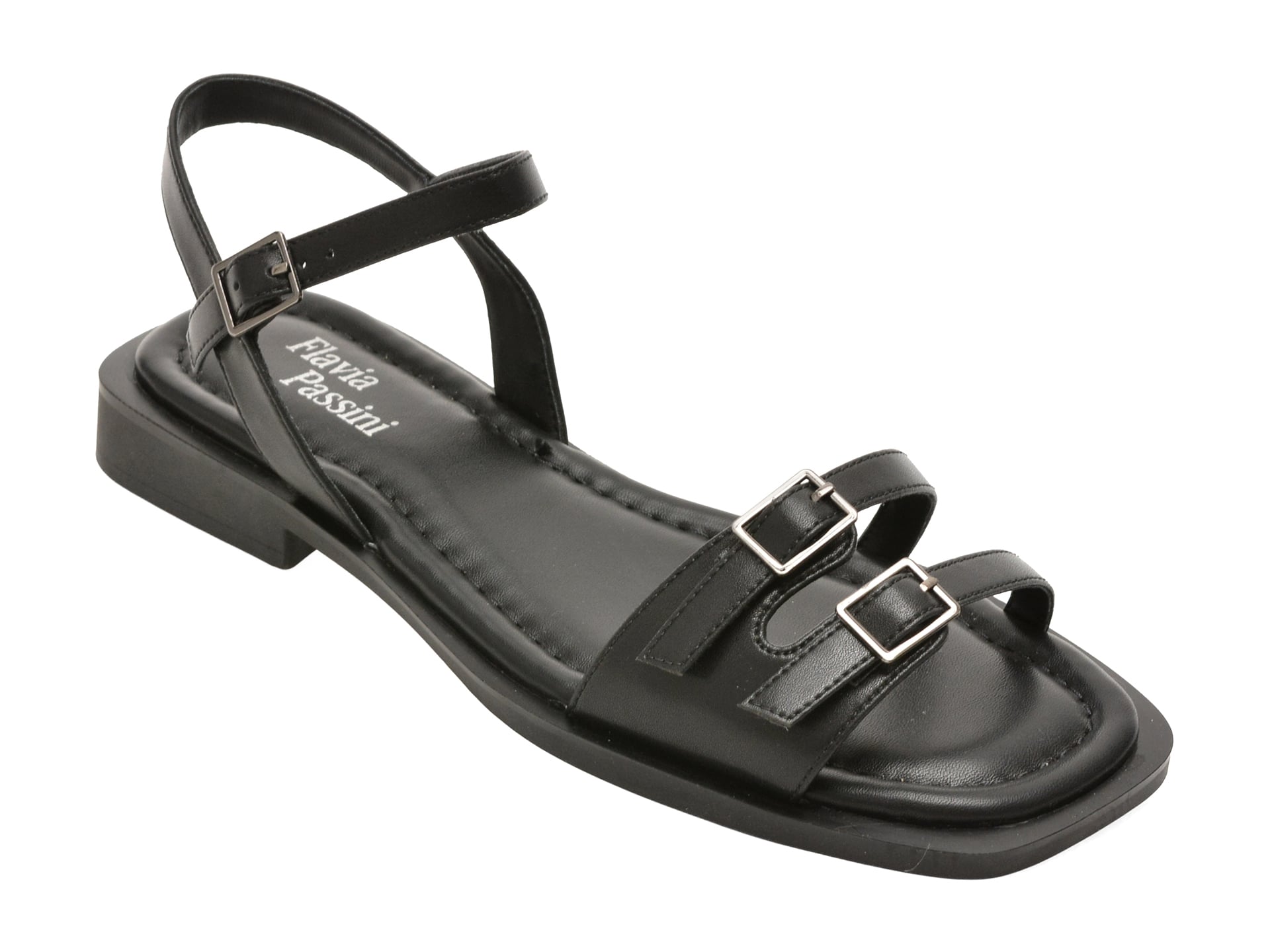Sandale FLAVIA PASSINI negre, 5586, din piele naturala