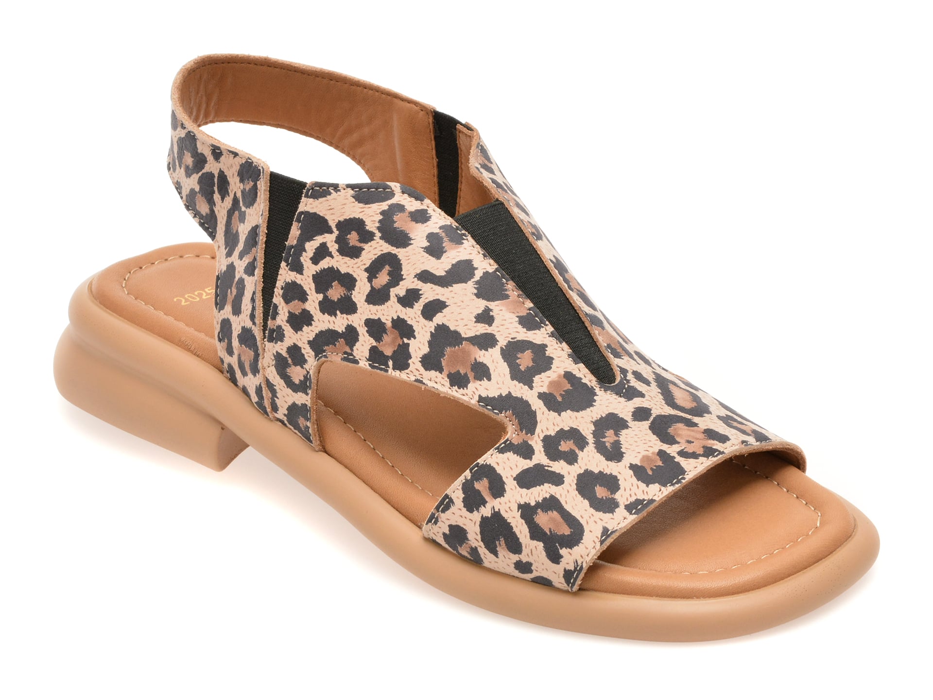 Sandale GOLD DEER maro, 22025, din piele naturala