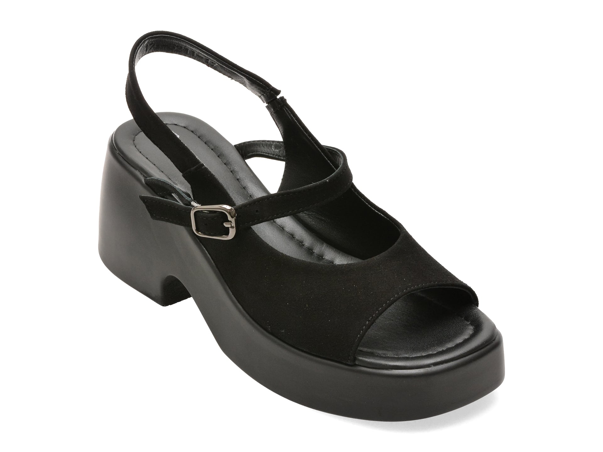 Sandale GRYXX negre, 1766211, din piele intoarsa