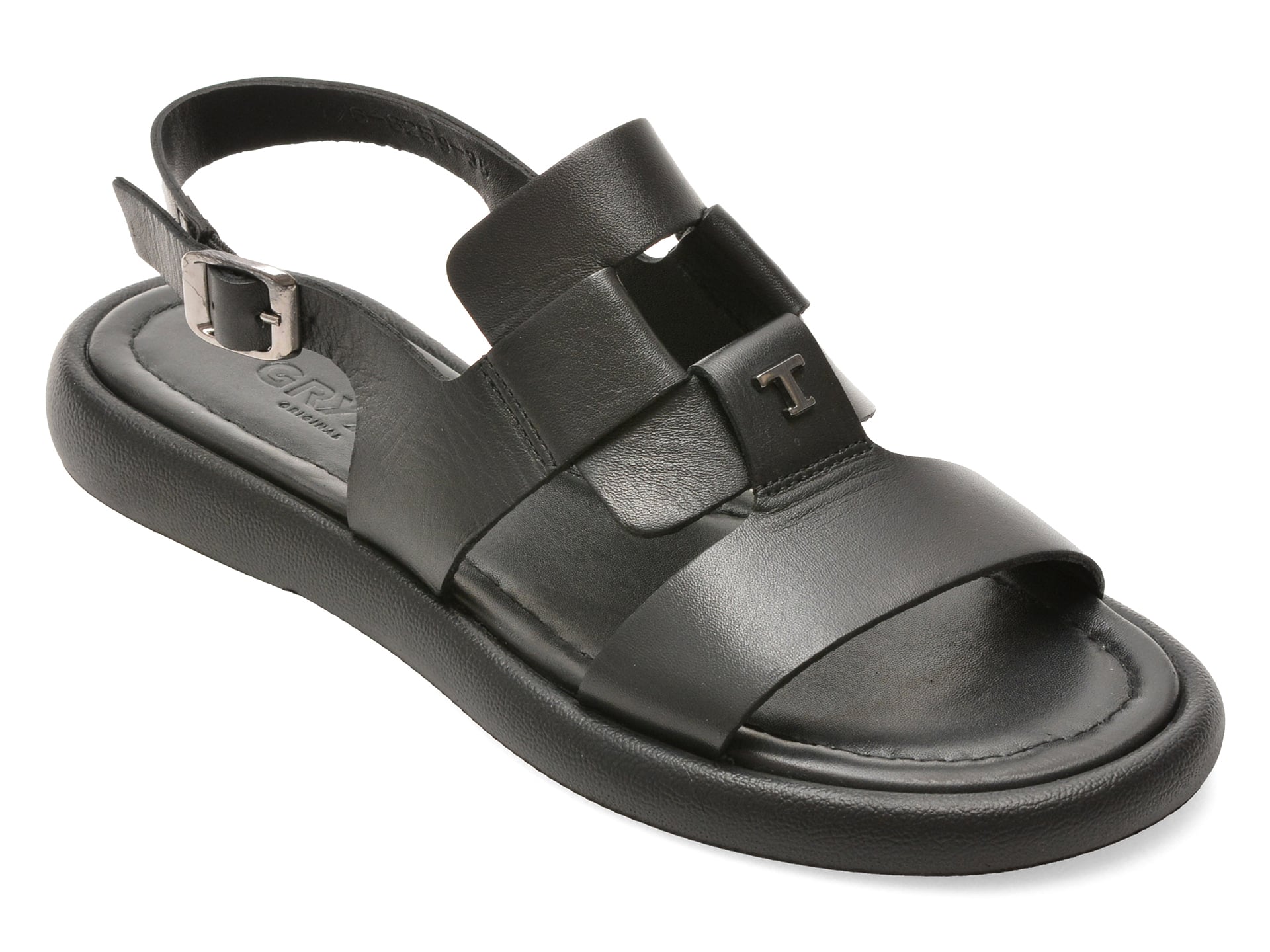 Sandale GRYXX negre, 1766259, din piele naturala