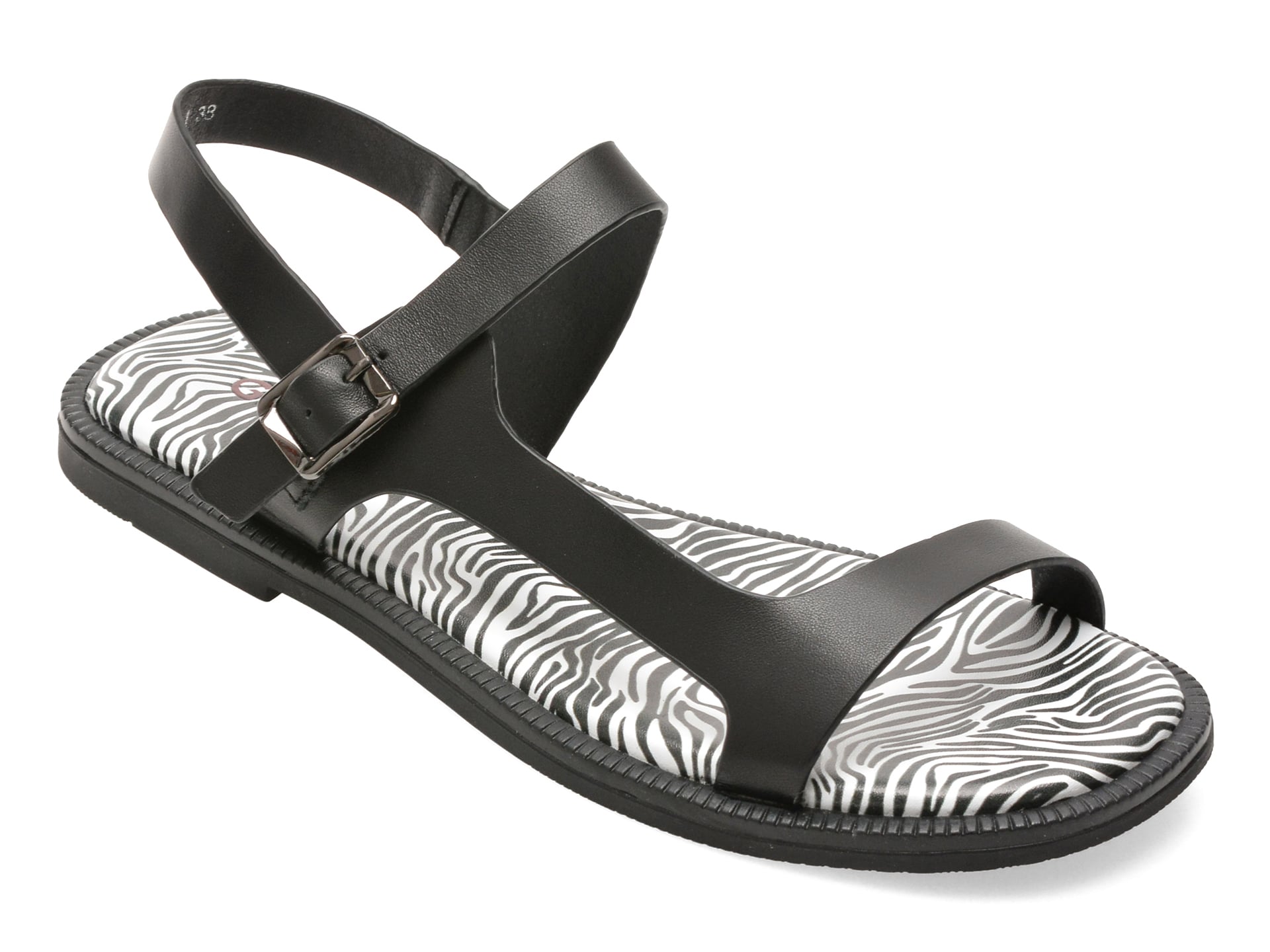 Sandale GRYXX negre, 67735, din piele naturala