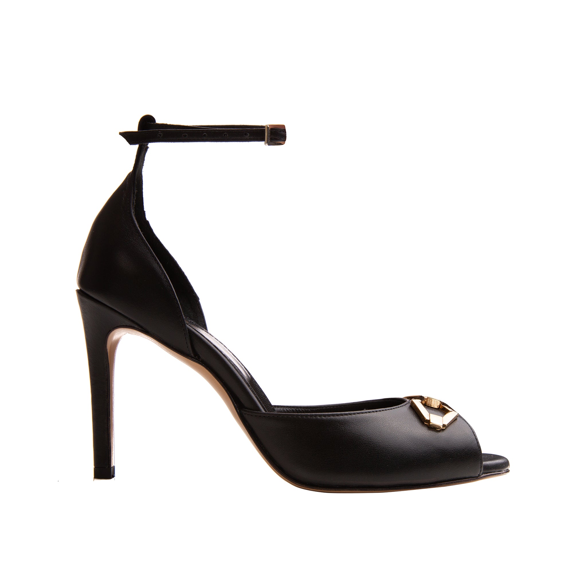 Sandale Infinity Piele Naturala, Negre - 39 / 9.5cm