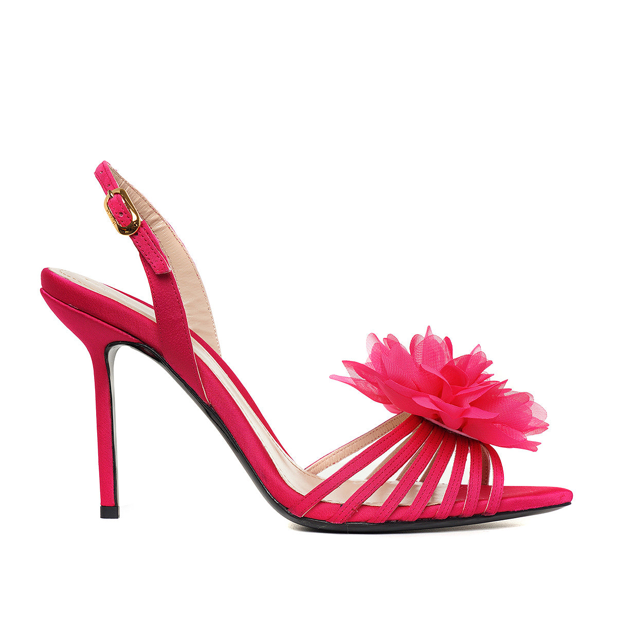 Sandale Julia Satin, Fucsia - Premium Collection - 41 / 10 cm