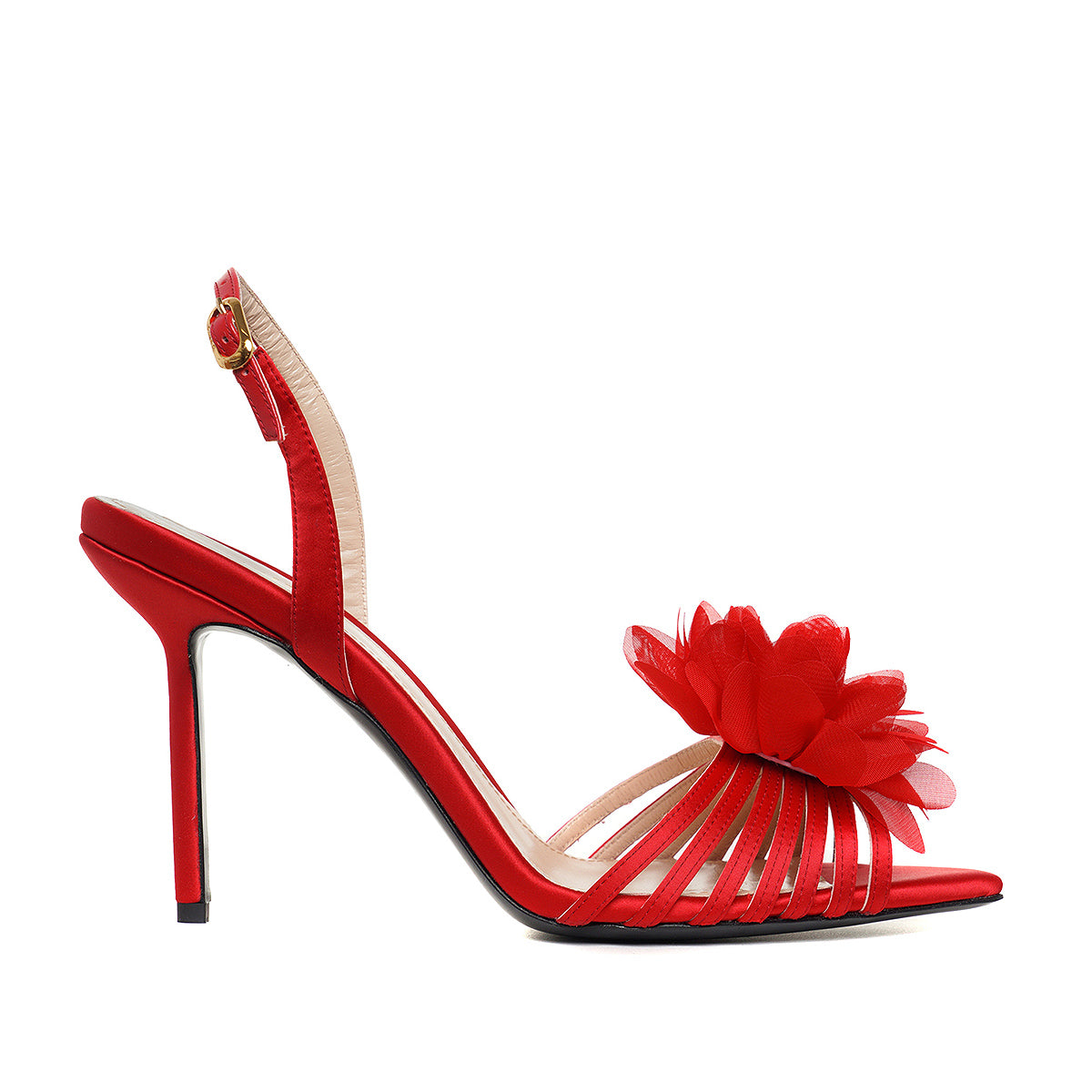 Sandale Julia Satin, Rosii - Premium Collection - 42 / 10 cm
