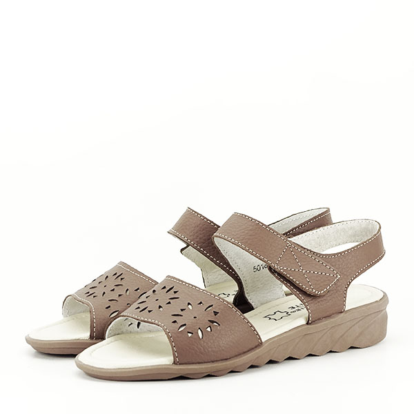 Sandale kaki din piele naturala Catis M5