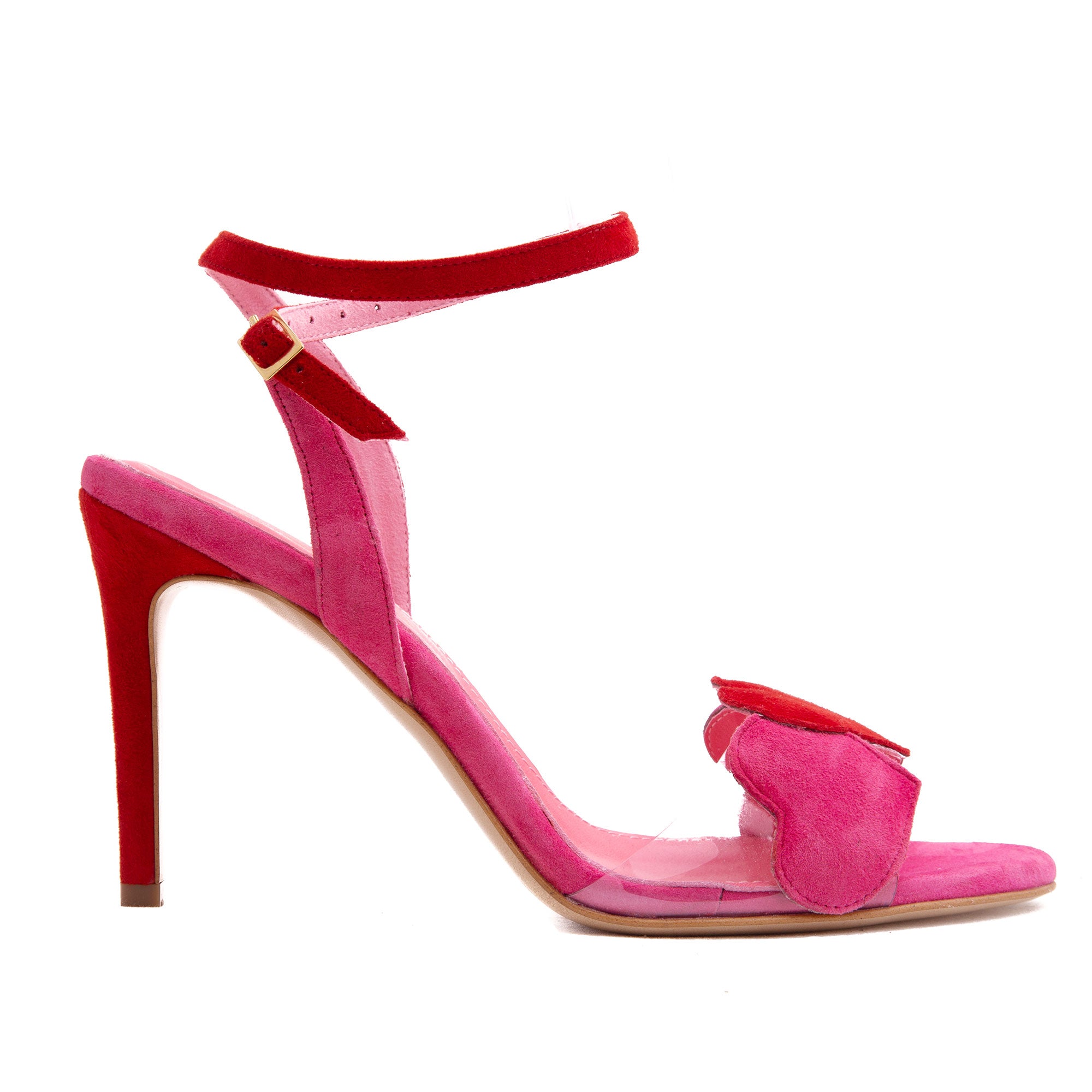Sandale Love Me Piele Intoarsa, Rosii, Editie Limitata - 34 / 9.5 cm